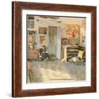 Madame Josse Hessel in Vuillard's Studio, 1915-Edouard Vuillard-Framed Giclee Print