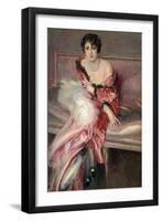 Madame Juillard' in Red, 1912-Giovanni Boldini-Framed Giclee Print