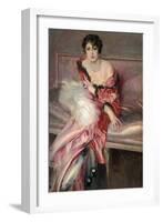 Madame Juillard' in Red, 1912-Giovanni Boldini-Framed Giclee Print