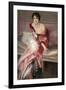 Madame Juillard' in Red, 1912-Giovanni Boldini-Framed Giclee Print