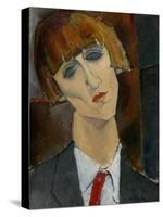 Madame Kisling, 1917-Amedeo Modigliani-Stretched Canvas