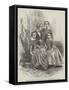 Madame Kossuth and Her Children-Henry Anelay-Framed Stretched Canvas