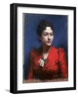 Madame Lambert, 1889-Leon-Augustin Lhermitte-Framed Giclee Print