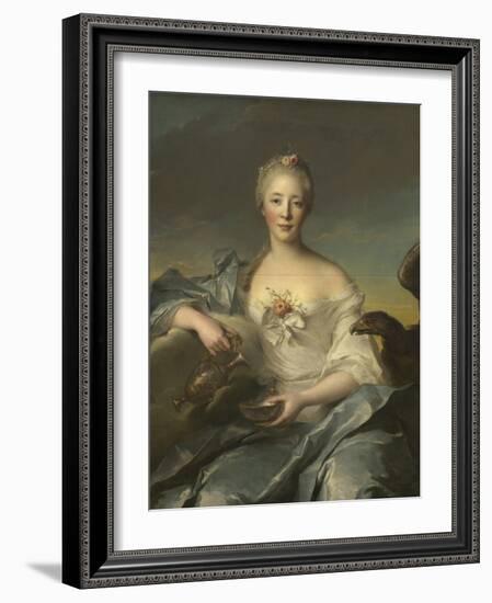 Madame Le Fevre De Caumartin as Hebe, 1753-Jean-Marc Nattier-Framed Art Print