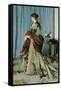 Madame Louis-Joachim Gaudibert-Claude Monet-Framed Stretched Canvas