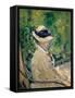 Madame Manet at Bellevue, 1880-Edouard Manet-Framed Stretched Canvas