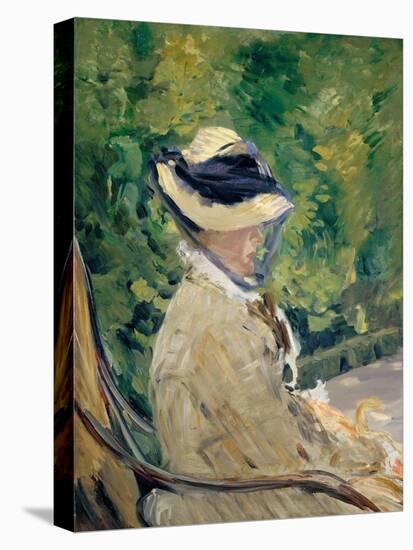 Madame Manet at Bellevue, 1880-Edouard Manet-Stretched Canvas