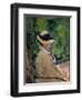 Madame Manet at Bellevue-Edouard Manet-Framed Premium Giclee Print