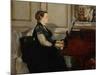 Madame Manet (Suzanne Leenhoff, 1830-1906) at the Piano-Edouard Manet-Mounted Giclee Print