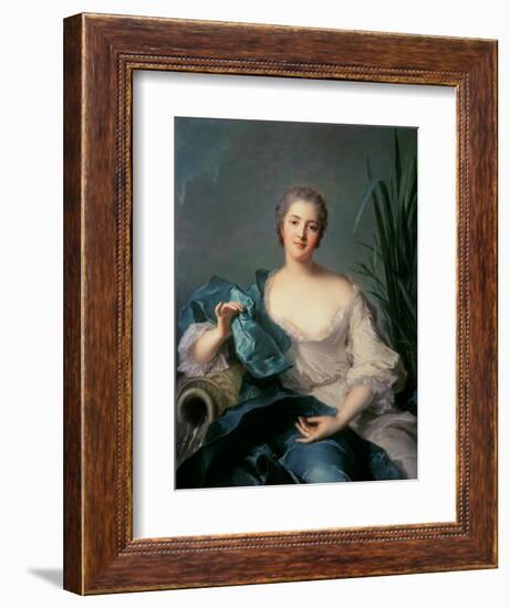 Madame Marie-Henriette Berthelot De Pleneuf-Jean-Marc Nattier-Framed Giclee Print