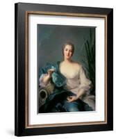 Madame Marie-Henriette Berthelot De Pleneuf-Jean-Marc Nattier-Framed Giclee Print