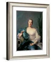 Madame Marie-Henriette Berthelot De Pleneuf-Jean-Marc Nattier-Framed Giclee Print