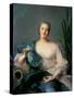 Madame Marie-Henriette Berthelot De Pleneuf-Jean-Marc Nattier-Stretched Canvas