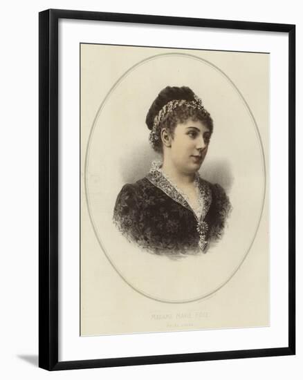 Madame Marie Roze, Prima Donna-null-Framed Giclee Print