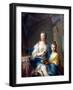 Madame Marsollier and Her Daughter-Jean-Marc Nattier-Framed Art Print