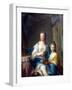 Madame Marsollier and Her Daughter-Jean-Marc Nattier-Framed Art Print