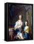 Madame Marsollier and Her Daughter-Jean-Marc Nattier-Framed Stretched Canvas