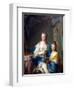 Madame Marsollier and Her Daughter-Jean-Marc Nattier-Framed Art Print