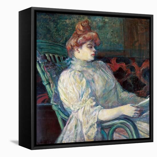 Madame Marthe X ? Bordeaux-Henri de Toulouse-Lautrec-Framed Stretched Canvas