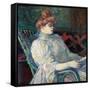 Madame Marthe X ? Bordeaux-Henri de Toulouse-Lautrec-Framed Stretched Canvas