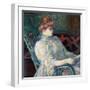 Madame Marthe X ? Bordeaux-Henri de Toulouse-Lautrec-Framed Giclee Print