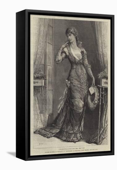 Madame Modjeska as Constance, in Heartsease, at the Royal Court Theatre-Francis S. Walker-Framed Stretched Canvas