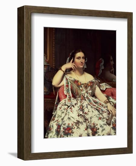 Madame Moitessier, 1856-Jean-Auguste-Dominique Ingres-Framed Giclee Print