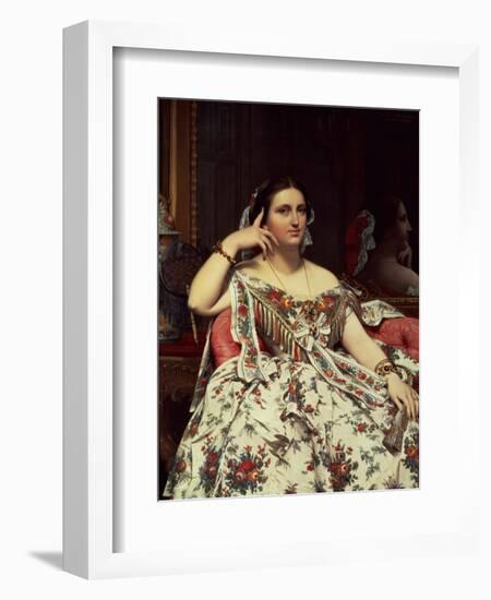 Madame Moitessier, 1856-Jean-Auguste-Dominique Ingres-Framed Giclee Print