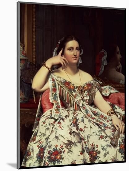 Madame Moitessier, 1856-Jean-Auguste-Dominique Ingres-Mounted Giclee Print