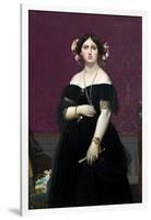 Madame Moitessier-Jean-Auguste-Dominique Ingres-Framed Giclee Print