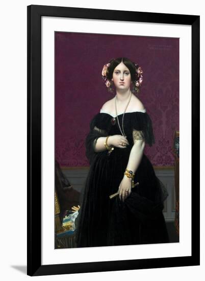 Madame Moitessier-Jean-Auguste-Dominique Ingres-Framed Giclee Print