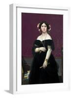 Madame Moitessier-Jean-Auguste-Dominique Ingres-Framed Giclee Print