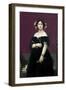 Madame Moitessier-Jean-Auguste-Dominique Ingres-Framed Premium Giclee Print