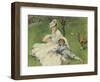 Madame Monet and Her Son, 1874-Pierre-Auguste Renoir-Framed Giclee Print