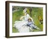 Madame Monet and Her Son-Pierre-Auguste Renoir-Framed Giclee Print