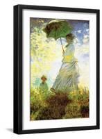 Madame Monet and Son-Claude Monet-Framed Art Print