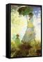 Madame Monet and Son-Claude Monet-Framed Stretched Canvas