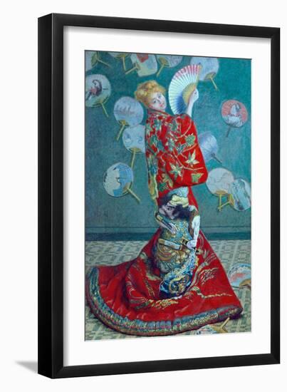 Madame Monet in a Kimono (La Japonaise), 1876-Claude Monet-Framed Giclee Print