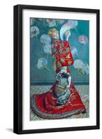 Madame Monet in a Kimono (La Japonaise), 1876-Claude Monet-Framed Giclee Print