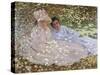 Madame Monet in the Garden-Claude Monet-Stretched Canvas