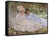 Madame Monet in the Garden-Claude Monet-Framed Stretched Canvas