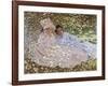 Madame Monet in the Garden-Claude Monet-Framed Giclee Print