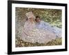 Madame Monet in the Garden-Claude Monet-Framed Giclee Print