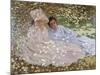 Madame Monet in the Garden-Claude Monet-Mounted Giclee Print