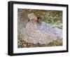 Madame Monet in the Garden-Claude Monet-Framed Giclee Print