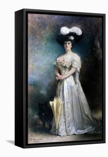 Madame Pascal, 1905-Leon Joseph Florentin Bonnat-Framed Stretched Canvas