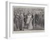 Madame Patti's Marriage, the Bride and Bridegroom Leaving the Altar-null-Framed Giclee Print