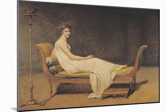 Madame Recamier, 1800-Jacques-Louis David-Mounted Giclee Print