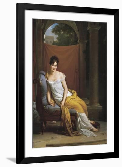 Madame Recamier-Francois Gerard-Framed Art Print