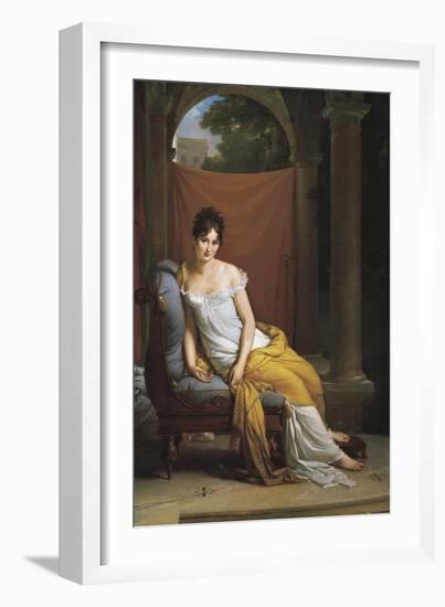 Madame Recamier-Francois Gerard-Framed Art Print